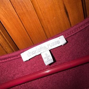 Charolette Russe burgandy shirt